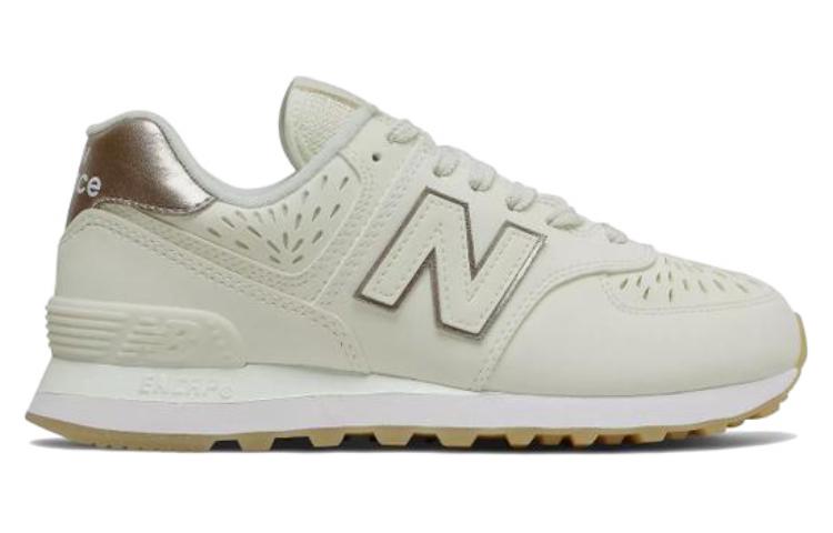 (WMNS) New Balance 574 Series Low Tops Retro White WL574SBA