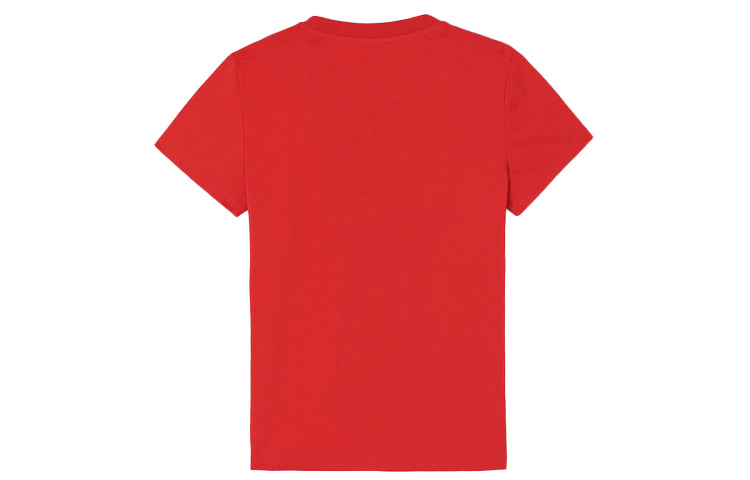 KENZO Tiger Head Alphabet Logo Printing Cotton Short Sleeve Red FA5-2TS7214W5-21