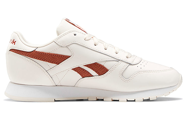 (WMNS) Reebok Classic Leather Sports Casual Shoes 'White Orange' FY5025