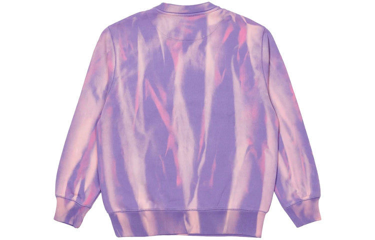 PALACE Try-Dye Tie Dye Round Neck Alphabet Sports Unisex Purple P20CS012