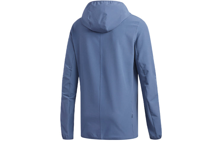 adidas Running Sports Hooded Jacket Blue DQ2539
