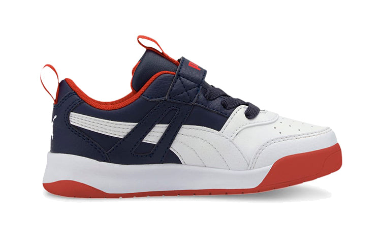(PS) PUMA Backcourt Sl Ac White/Blue/Red 374407-03