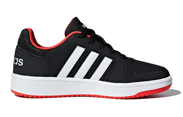 (GS) adidas Hoops 2.0 J 'Black White Red' B76067