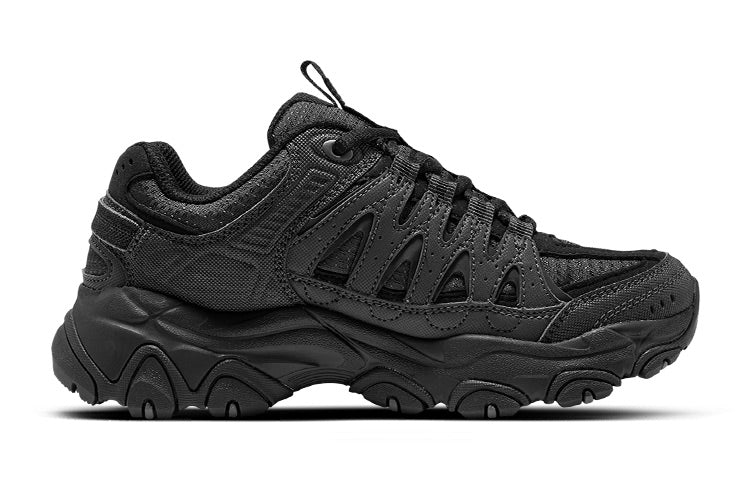 (WMNS) Skechers D'Lites Trail Running Shoes 'Black' 180172-CCBK