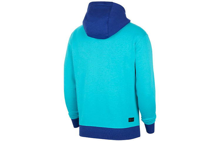 Nike FC Barcelona Fleece Hoodie 'Aqua' CV8664-343