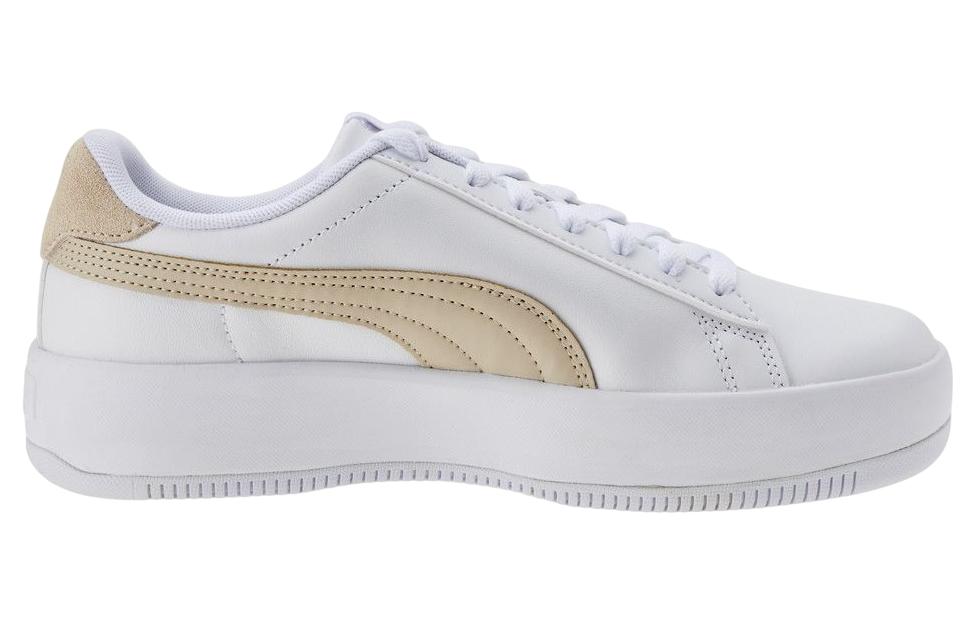 (WMNS) PUMA Lily Platform 'White Yellow' 384617-08