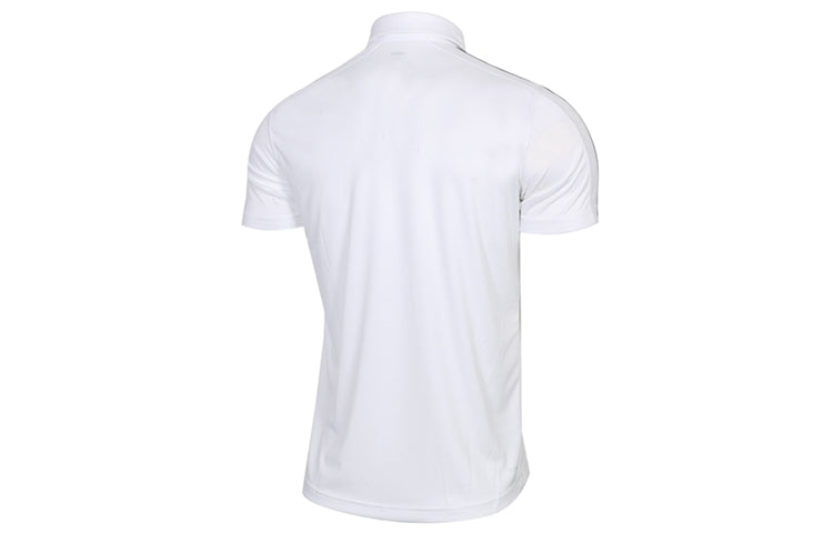 adidas D2m 3s Polo Logo Printing Sports Short Sleeve polo White DU1258