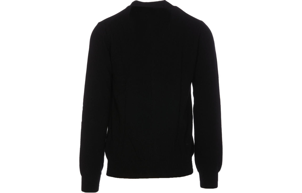 COMME des GARCONS PLAY FW25 Cardigan with Red Heart 'Black' AX-N008-051-1