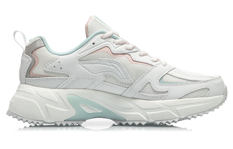 (WMNS) Li-Ning Retro Running Shoes 'White Pink' ARLQ004-5