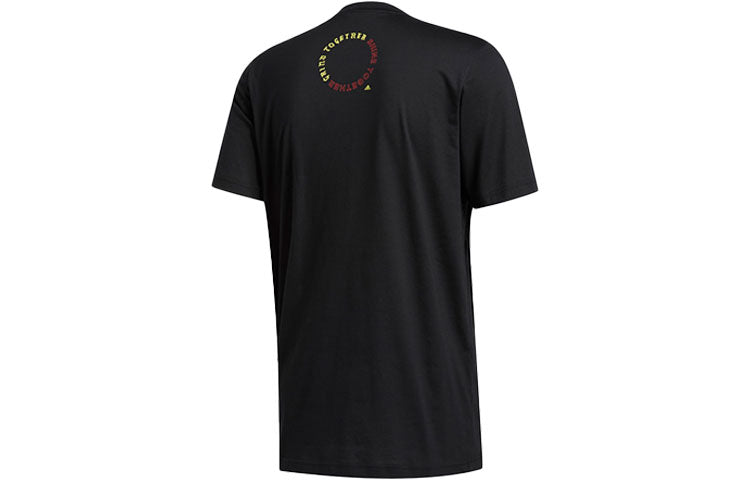 adidas Dame Logo Basketball Sports Short Sleeve Black GE4128