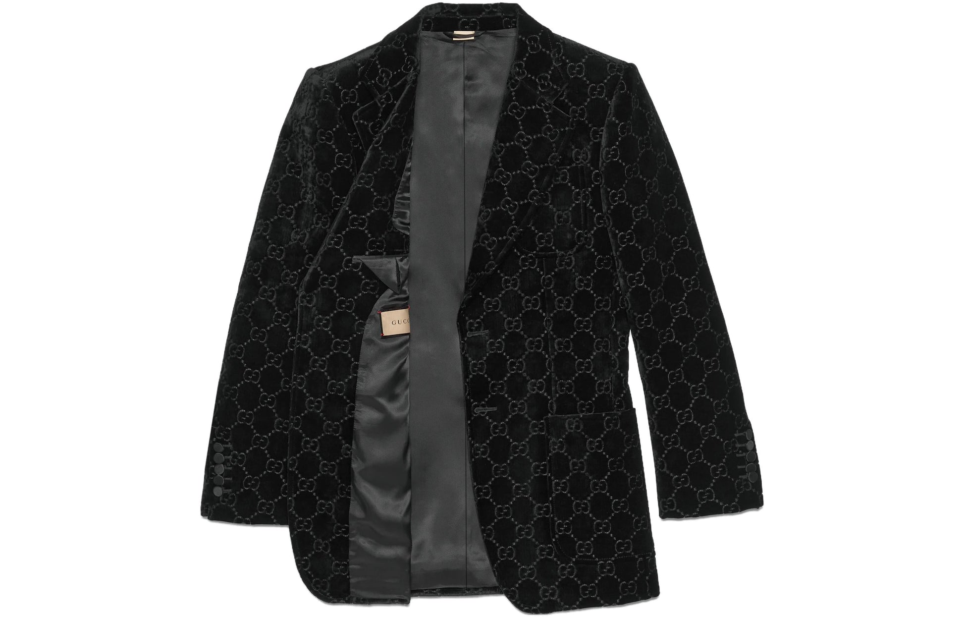 Gucci GG Velvet Jacket 'Black' 752166-Z402L-1000