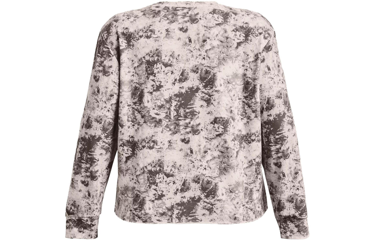 (WMNS) Under Armour Rival Terry Printed Crew Shirt 'Multi-Color' 1375252-592