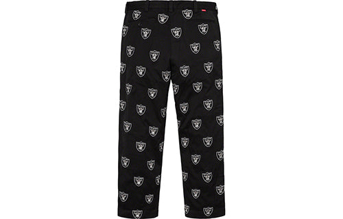 Supreme SS19 x NFL x Raiders x '47 Embroidered Chino Pant logo SUP-SS19-884