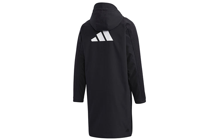 adidas Ub Jkt Long Windproof Stay Warm Sports mid-length Hooded Jacket Black GM4450