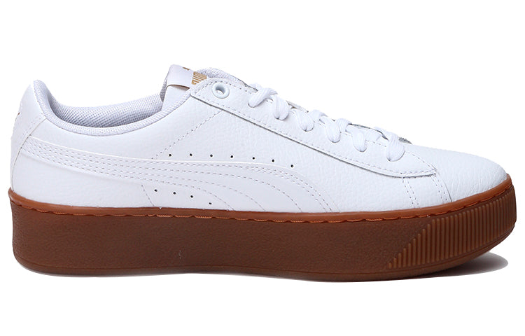 (WMNS) PUMA Vikky Platform Leather White 364724-03