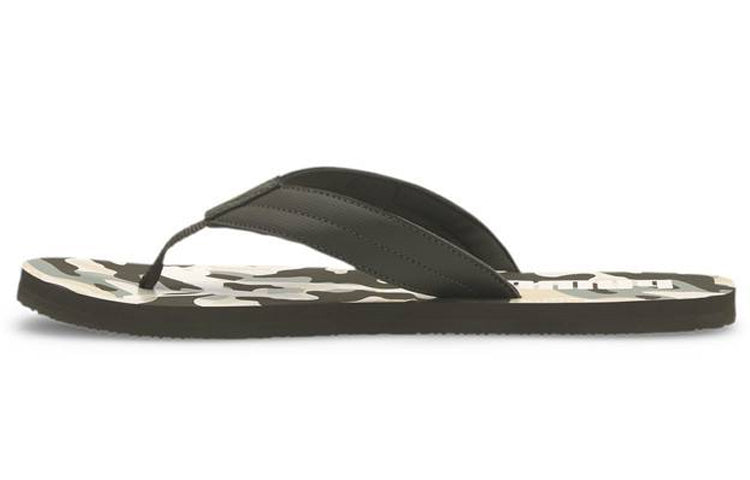 PUMA Cozy Flip Rebfl Sandals Black/Green 372283-01
