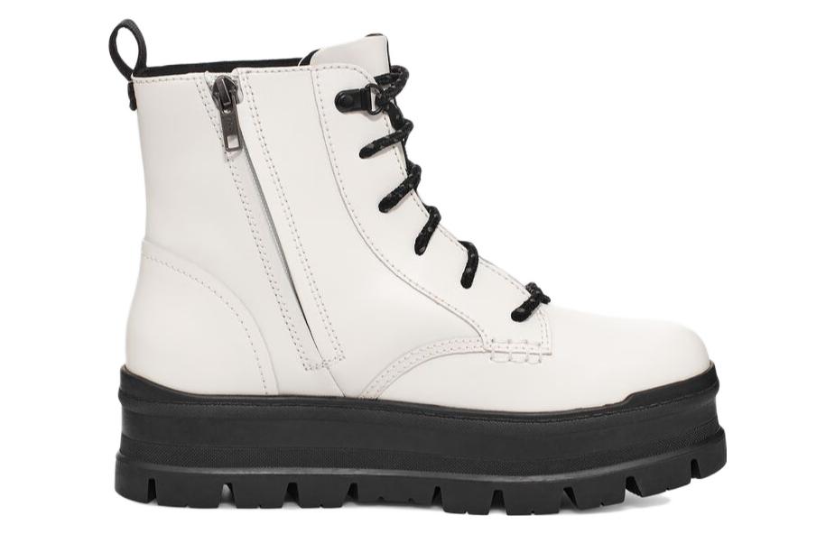 (WMNS) UGG Boots 'White Black Sole' 1123600-WHT