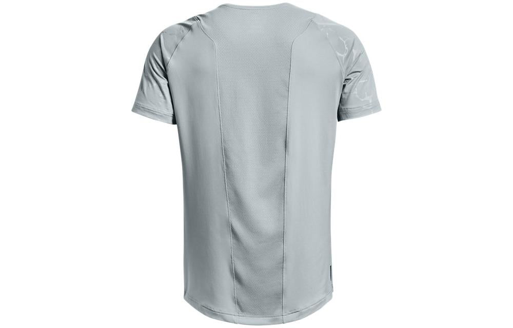 Under Armour Rush Emboss Short Sleeve T-Shirt 'Grey Blue' 1376790-465