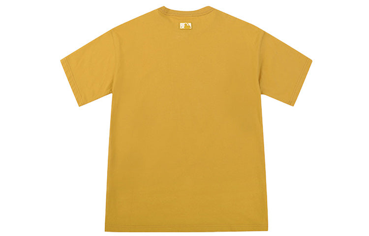 MLB Unisex BIGBOY Series Printing Round-neck Tee Yellow 31TSC5031-50D