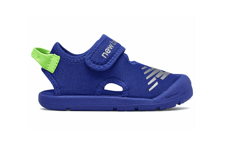 (TD) New Balance CRSR Velcro Stylish Flat Heel Sports Td Blue Sandals IOCRSRRB