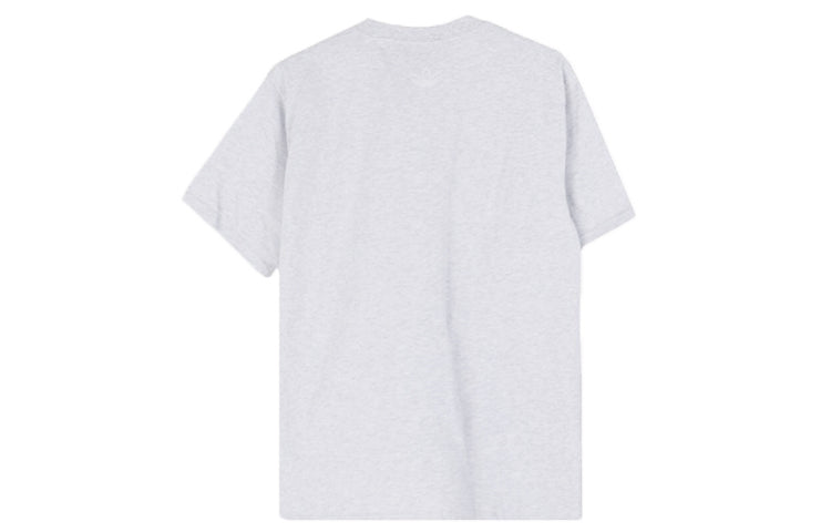 adidas originals Large Logo Graffiti Sports Short Sleeve Gray DV3288