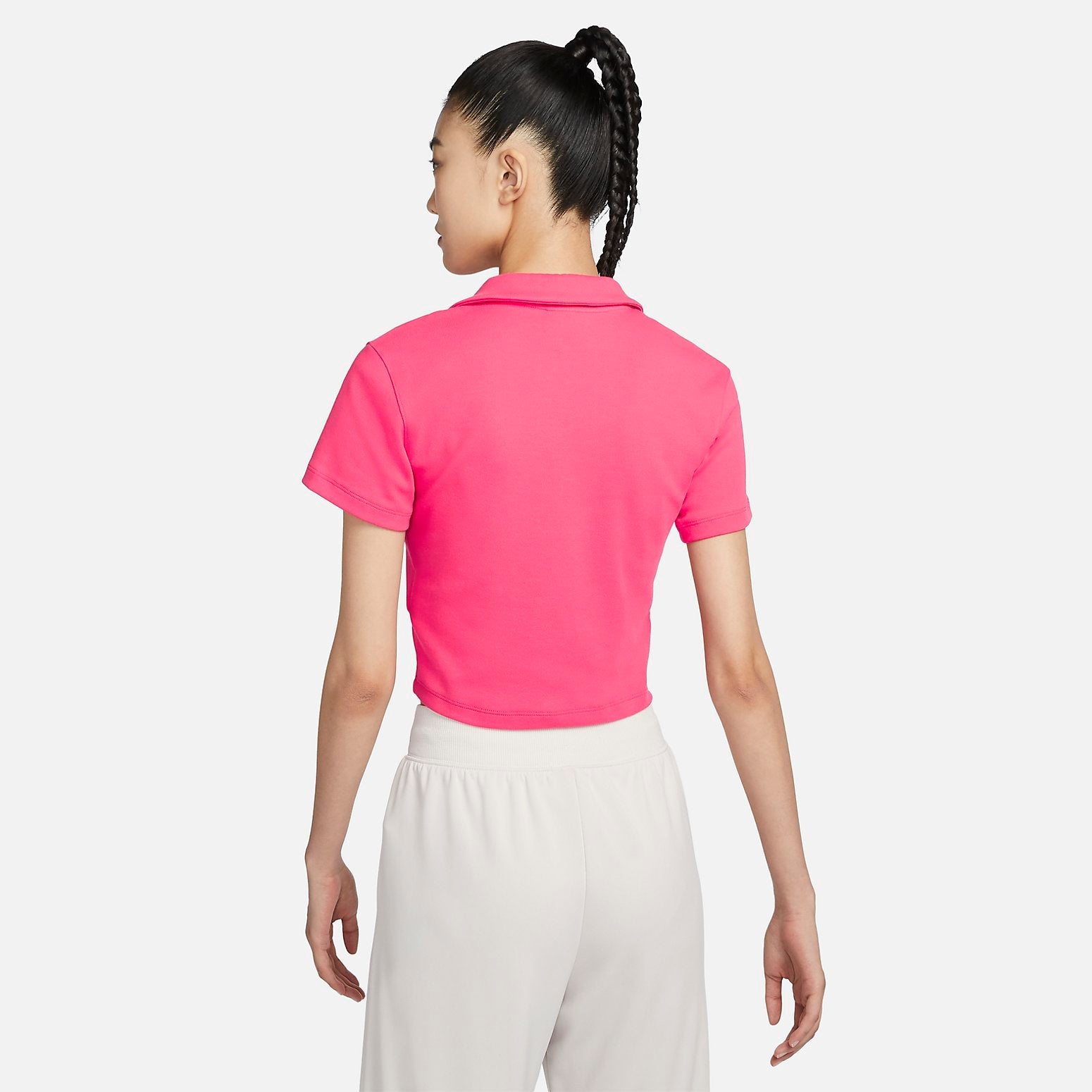 (WMNS) Nike Sportswear Essential Short-sleeve Polo Top 'Pink' DV7885-648
