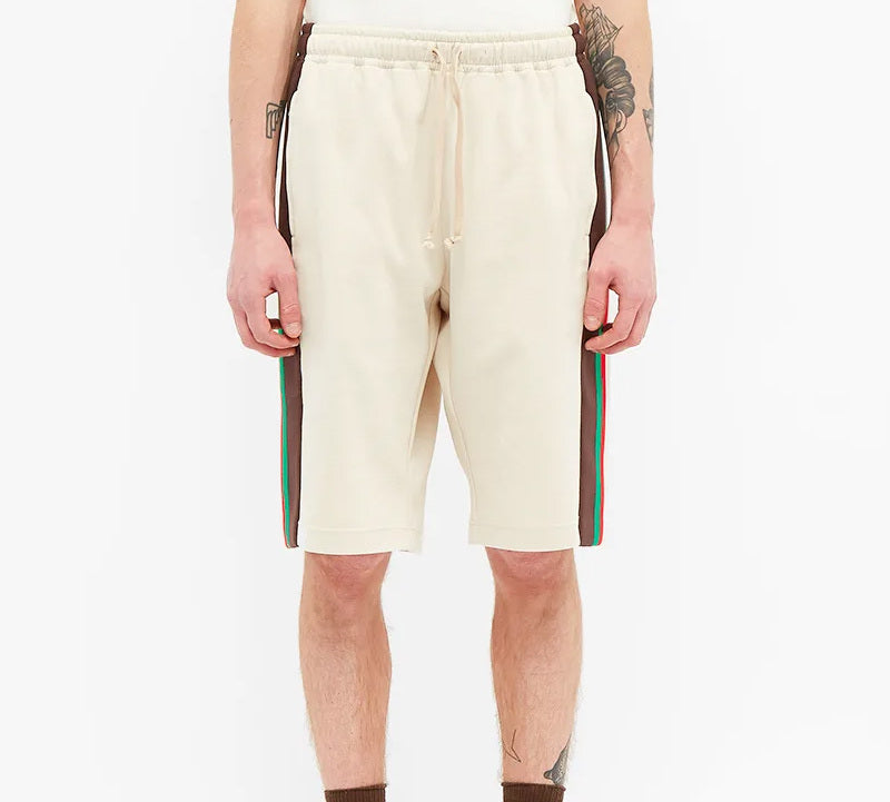 Gucci Grg Side Panel Retro Sports Shorts For Men White 623223-XJCFQ-9146