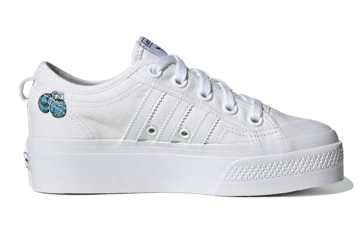 (GS) adidas Nizza Platform J 'White Illustration' FY2531