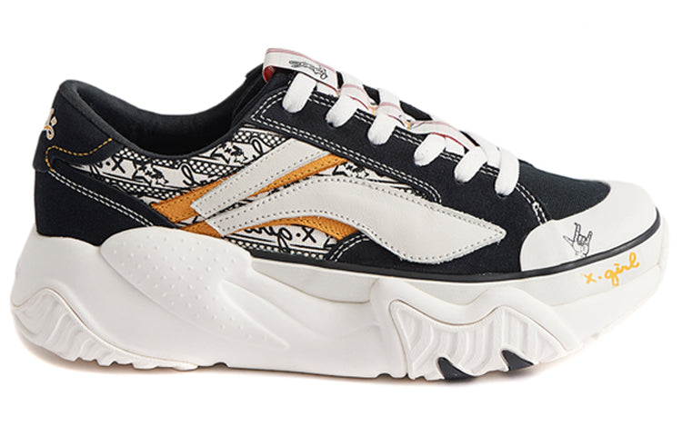 (WMNS) Li-Ning Wave Pro x Xlarge 'Black White yellow' AGCQ464-1