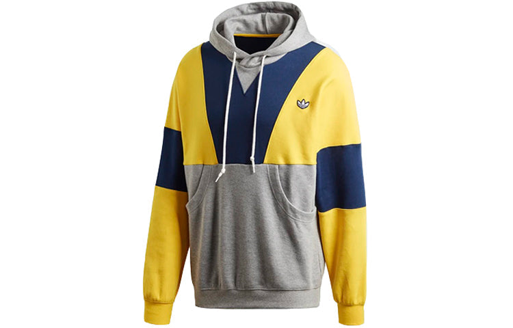adidas originals MENS Samstag Panel Hoody Grey/Yellow FM2209