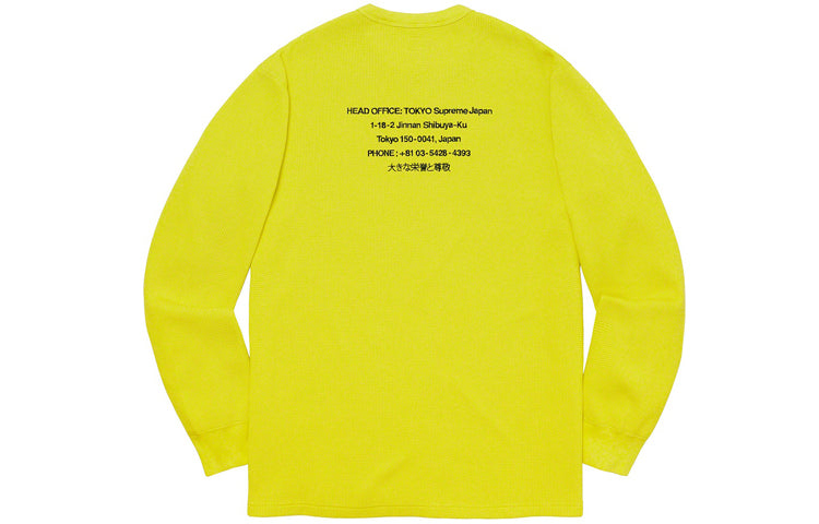 Supreme FW19 Week 16 HQ Waffle Thermal Tee SUP-FW19-980