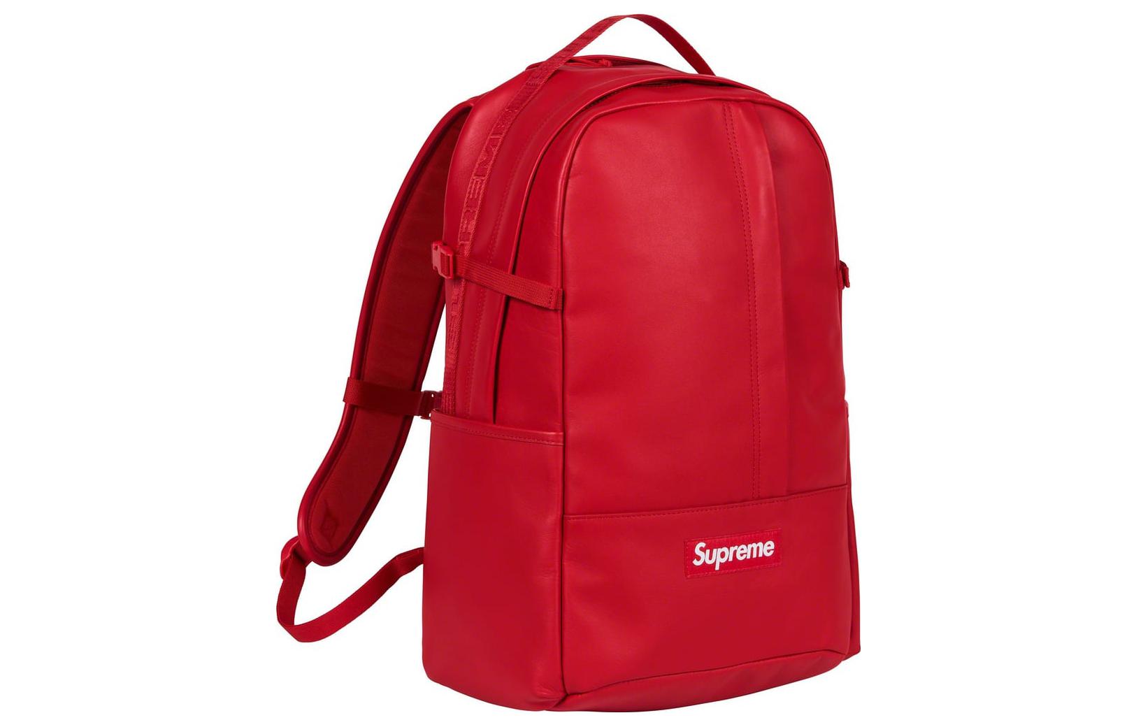 Supreme FW23 Leather Bag 'Red' SUP-FW23-0829