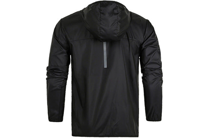 New Balance Men's New Balance Athleisure Casual Sports Running Long Sleeves hooded Woven Jacket Black AMJ71042-BK