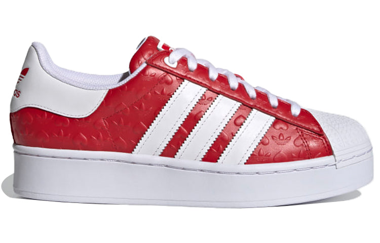 (WMNS) adidas Superstar Bold 'Heart Embossed - Scarlet' FZ1836