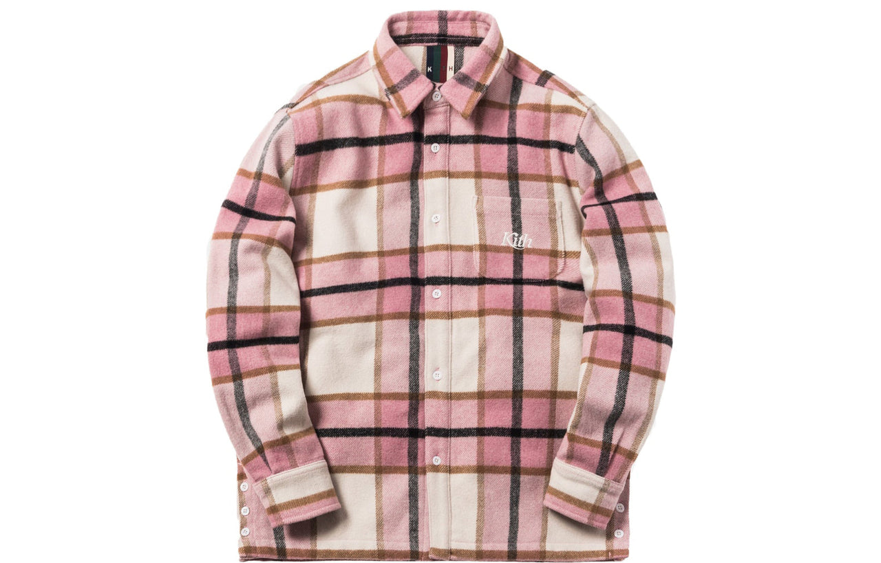 KITH Ginza Heavy Weight Flannel 'Pink Plaid' KH-FW18-007