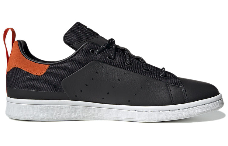 adidas originals Stan Smith Lightweight Cozy Casual Skate Shoes Black Orange Unisex 'Black Orange' EE6660