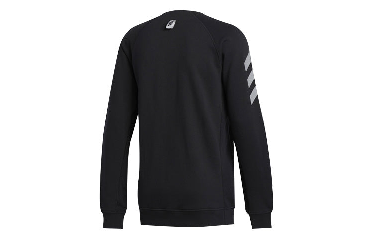 adidas Running Training Athleisure Casual Sports Pullover Black FP8179