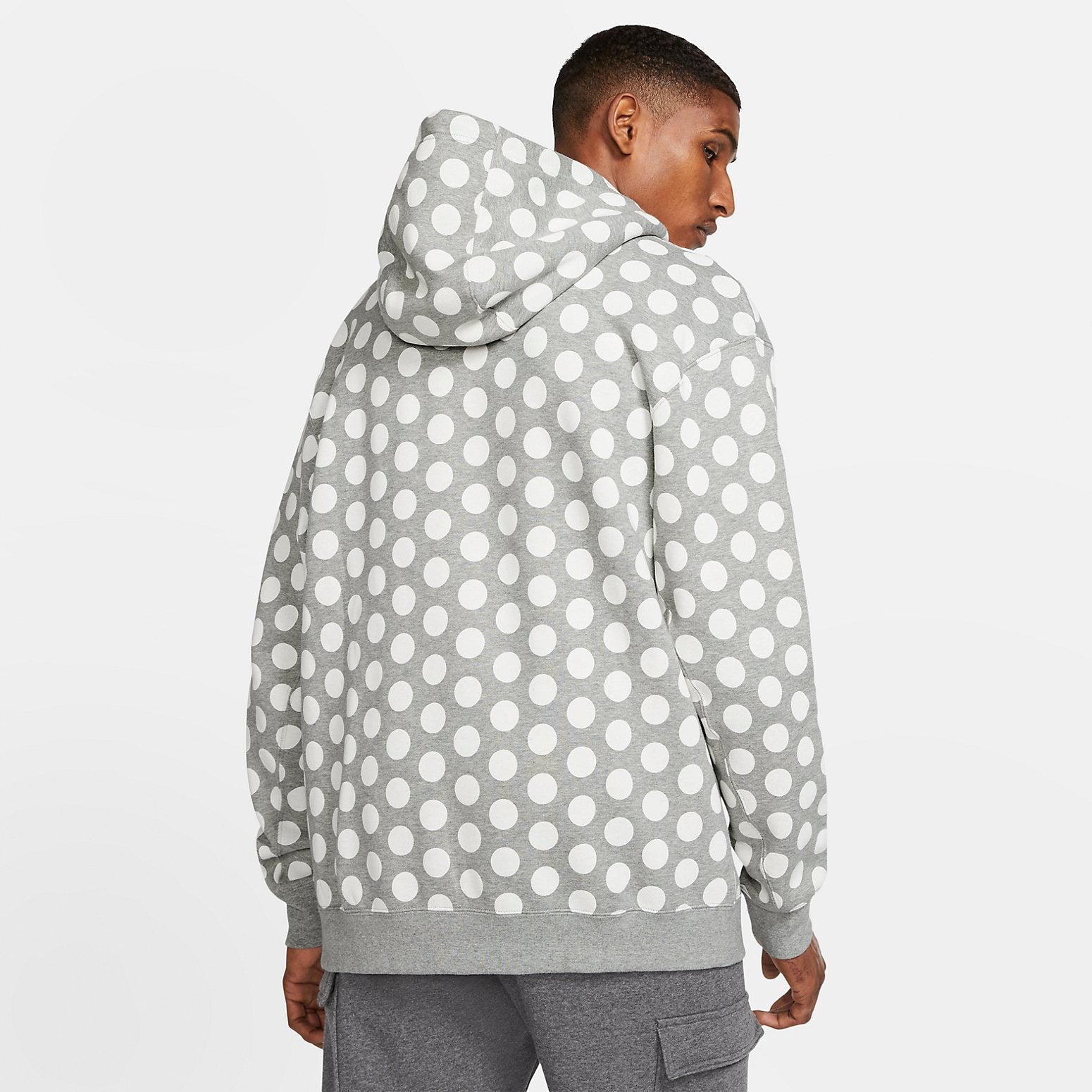 Nike Full Out Dots Hoodie 'Grey White' BV5531-063