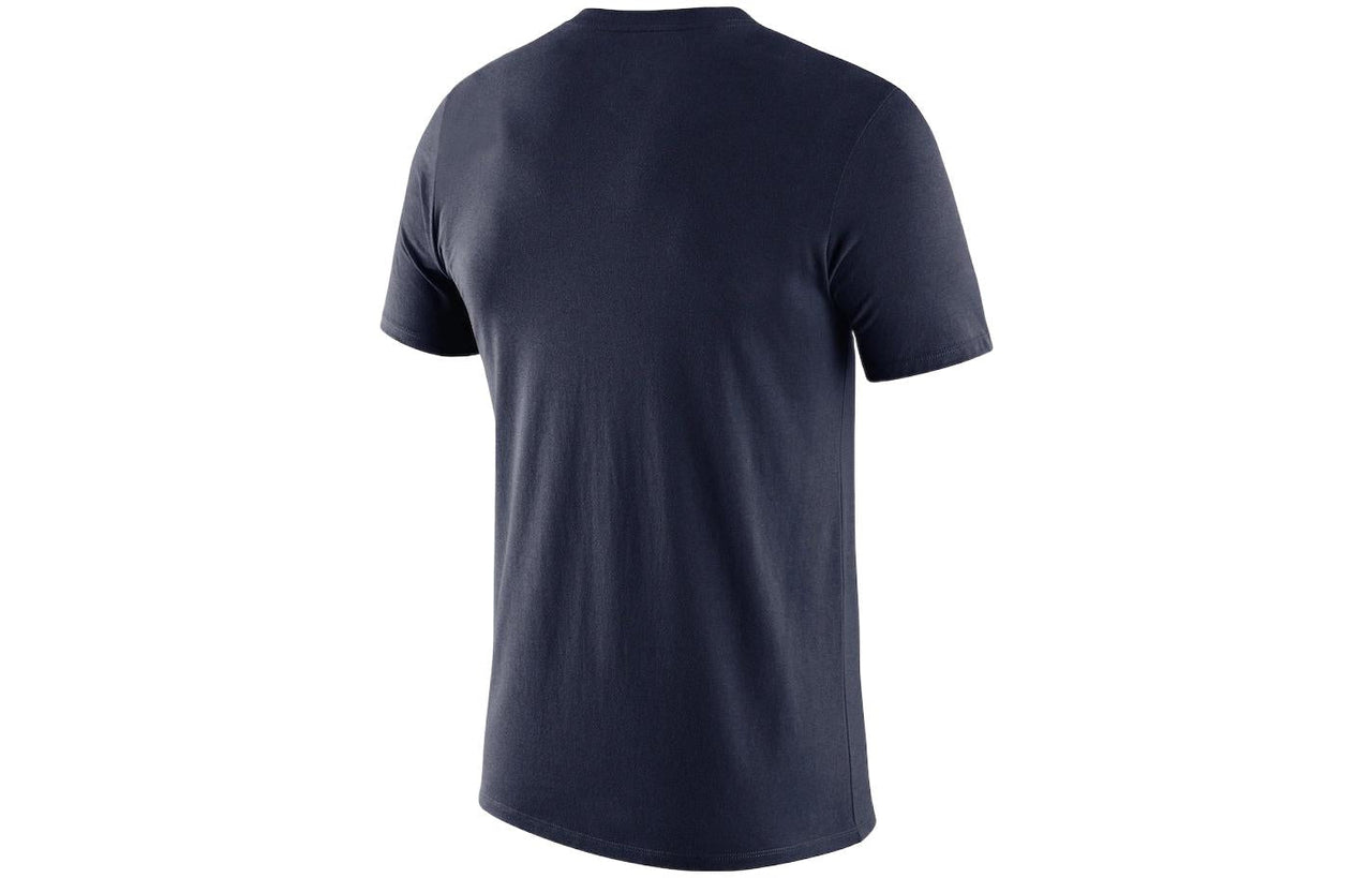 Men's Nike Chest Large Logo Alphabet Printing Round Neck Pullover Straight Short Sleeve Black T-Shirt AT0718-419
