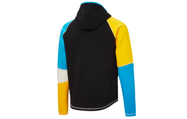 PUMA Panelled Logo Jacket 'Black White Blue Yellow' 532183-01