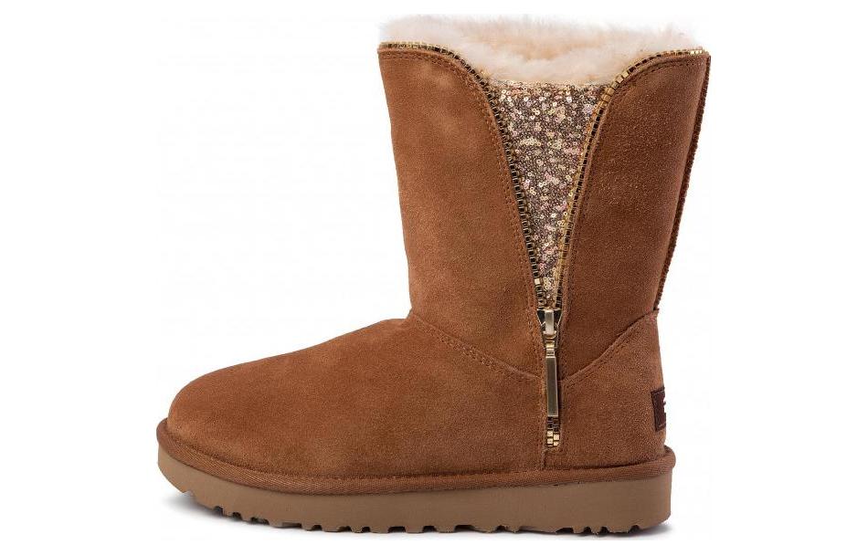 (WMNS) UGG W Classic Zip Boot 1103764-CHE