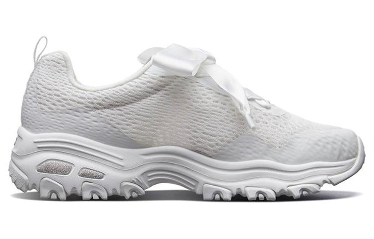 (WMNS) Skechers D'lites 1.0 GS White 66666196-WHT