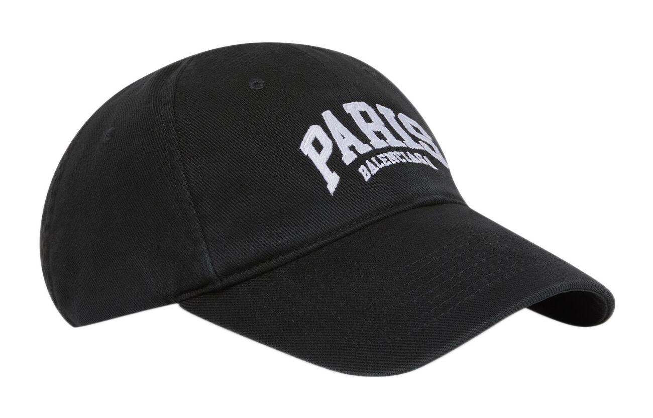 (WMNS) Balenciaga Paris Logo Baseball Cap 'Black White' 680748410B20107