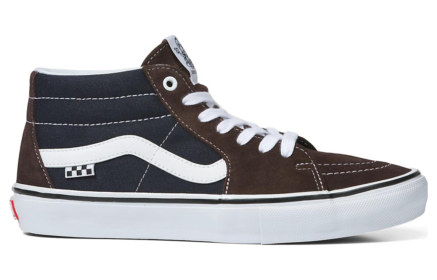 Vans Skate Grosso Mid 'Dark Brown Navy' VN0A5FCGBF7