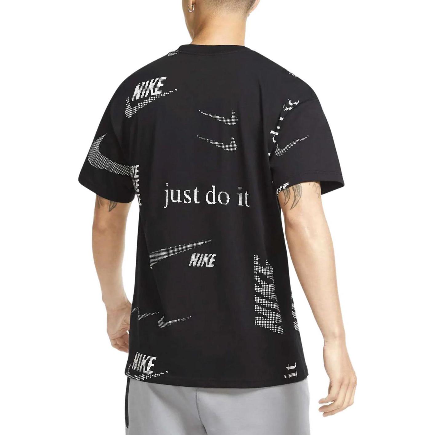 Nike Sportswear Logo Print T-Shirt 'Black' CW0377-010