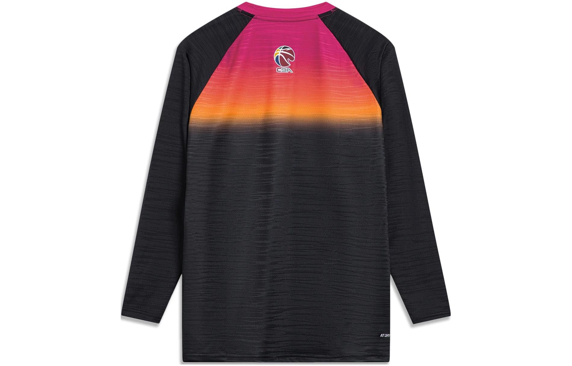 Li-Ning CBA All-Star Game Graphic Long Sleeve T-shirt 'Black' ATLT069-1