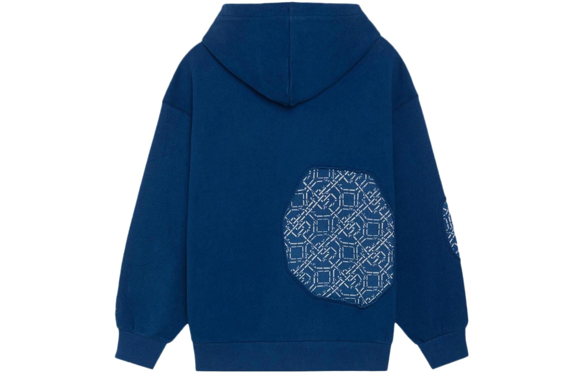 Li-Ning BADFIVE Blue Printing Series Loose Pullover Blue AWDRB71-1