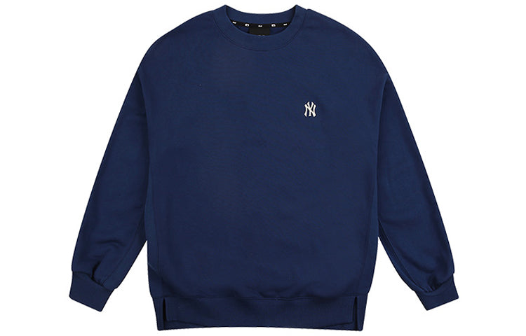 MLB New York Yankees Classic Alphabet Printing Round Neck Unisex Navy Blue 31MTW3941-50N
