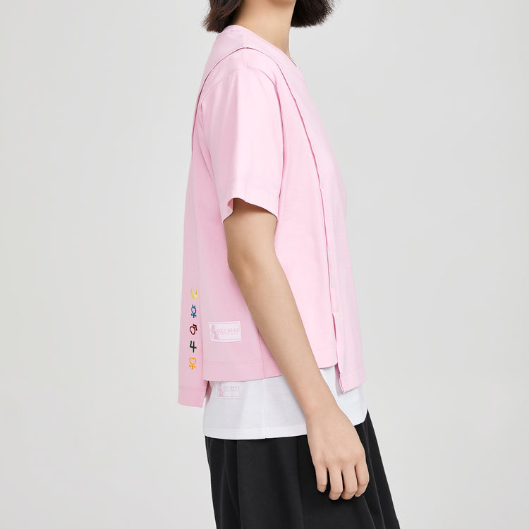 Skechers SS20 Crossover Knit Short Sleeve Pink L220W110-00F3