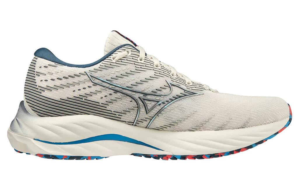 (WMNS) Mizuno Wave Rider 26 Super Wide 'White Blue' J1GD226521